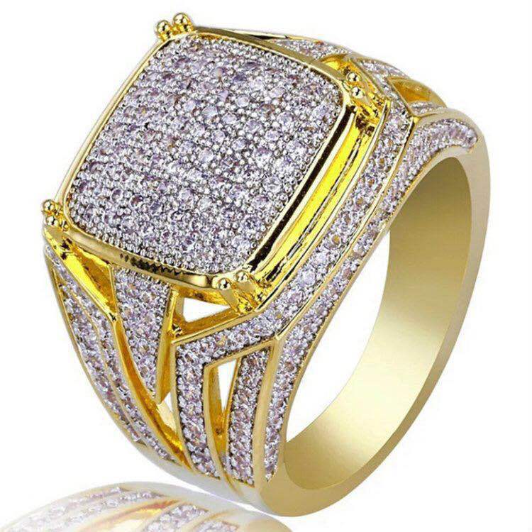 Men's Fashion 18K yellow gold Rings