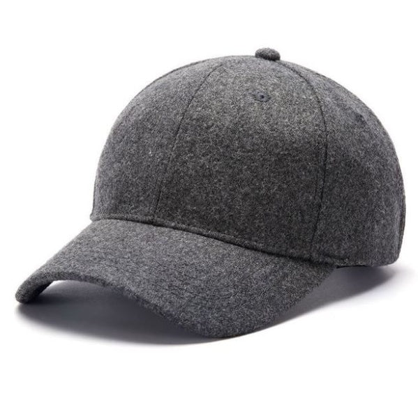 Men Women Fashion Solid color woolen baseball cap