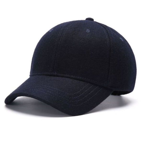 Men Women Fashion Solid color woolen baseball cap
