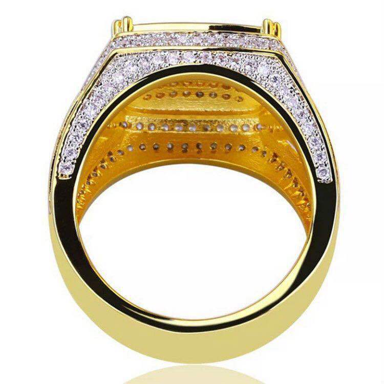 Men's Fashion 18K yellow gold Rings