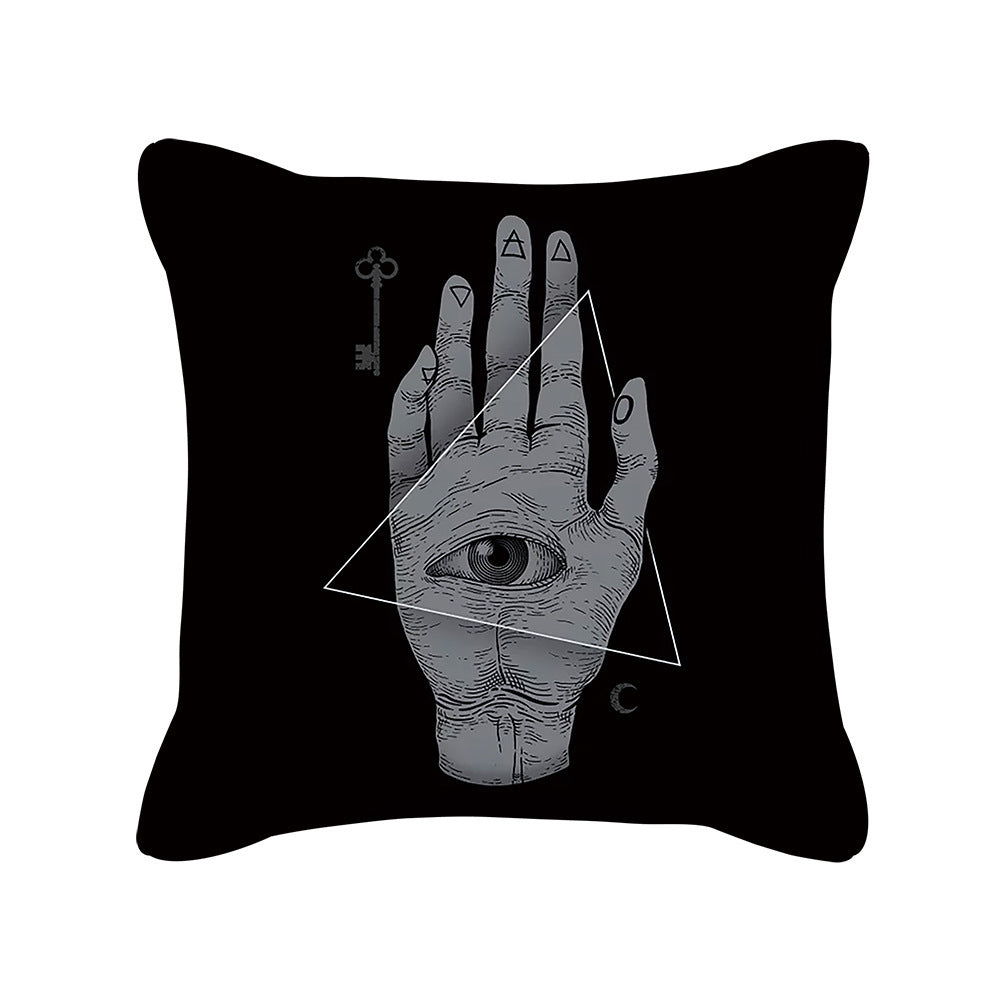 Home Decor Creative Skull Print Square Pillowcase Cushion Cover