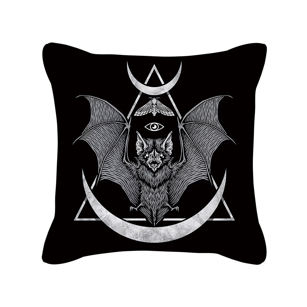 Home Decor Creative Skull Print Square Pillowcase Cushion Cover