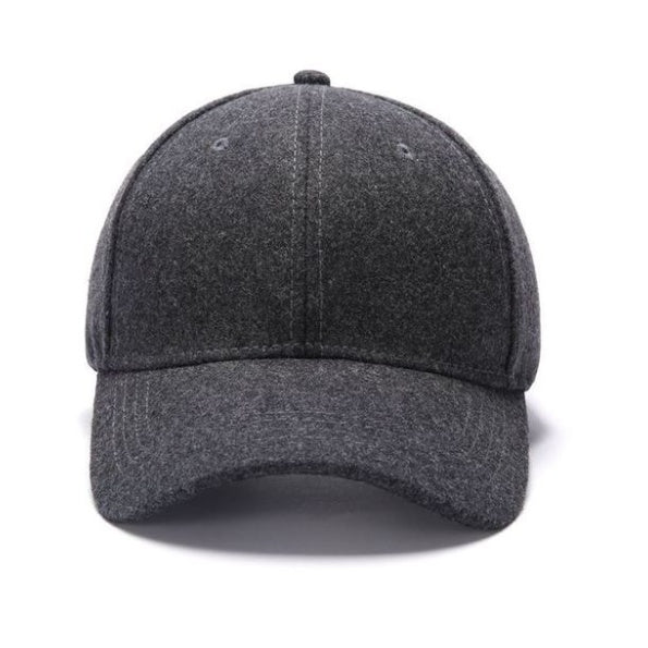 Men Women Fashion Solid color woolen baseball cap