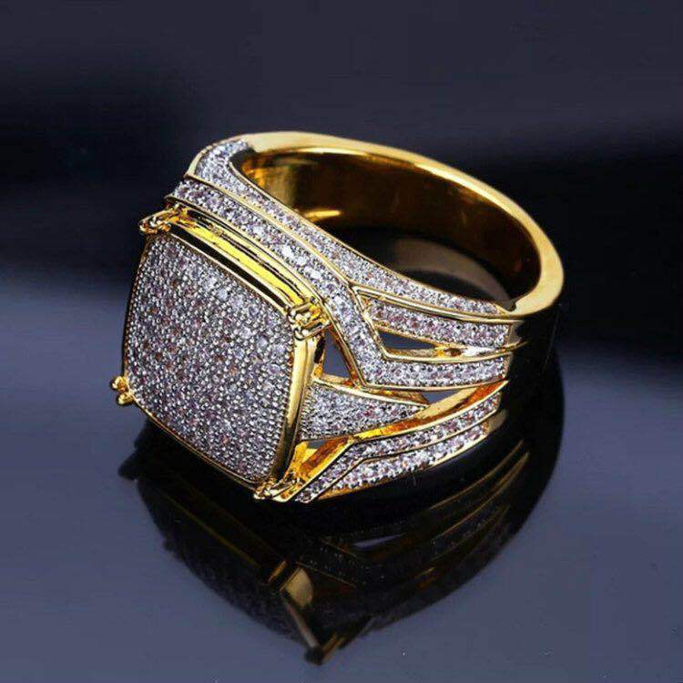 Men's Fashion 18K yellow gold Rings
