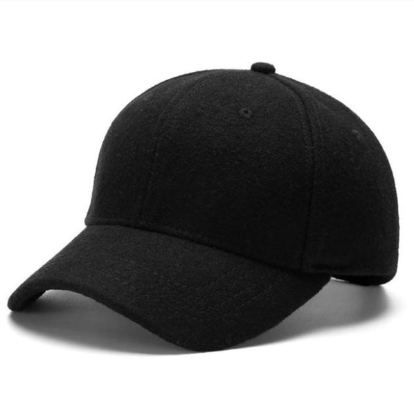 Men Women Fashion Solid color woolen baseball cap