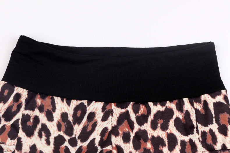 Sexy Women Hip Lifting Leopard Yoga Leggings Pants