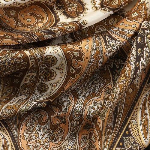 Women Design Square Silk Satin Scarf Flower Prints Bandana Scarves