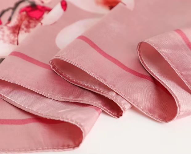 90cm Women Four Seasons Square Silk Satin Bandana Wrap Shawl Scarves Scarfs gpk2