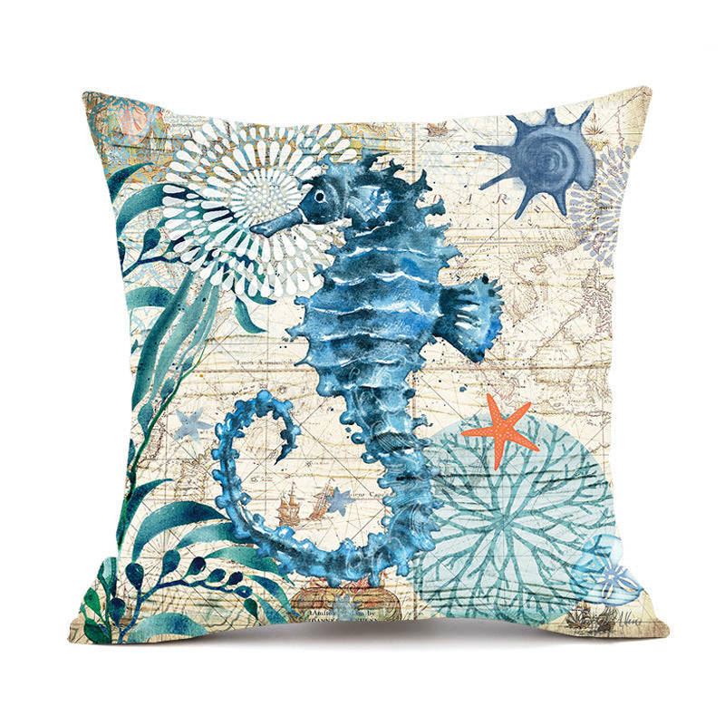 Cushion Covers Sea Turtle Printed Throw Pillowcase Cases Home Decor