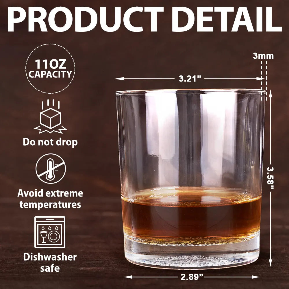 Congrats On Being My Brother You Lucky Man - Personalized Engraved Whiskey Glass