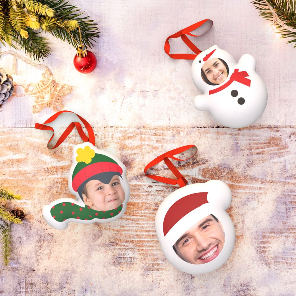 3pcs Custom Ornament Hanging Doll Decoration for Funny Christmas Gift