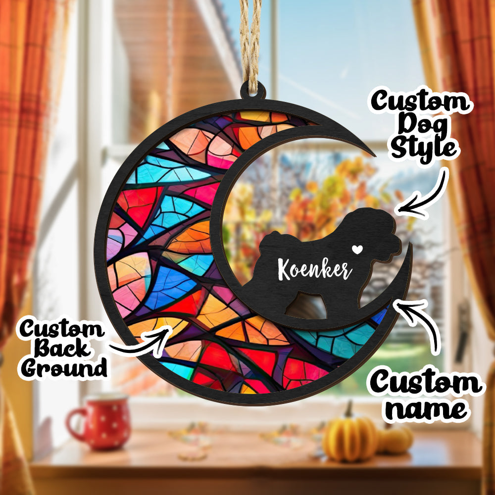 Personalized Pets Dog Memorial Suncatcher Ornament Loss of Sympathy Gift