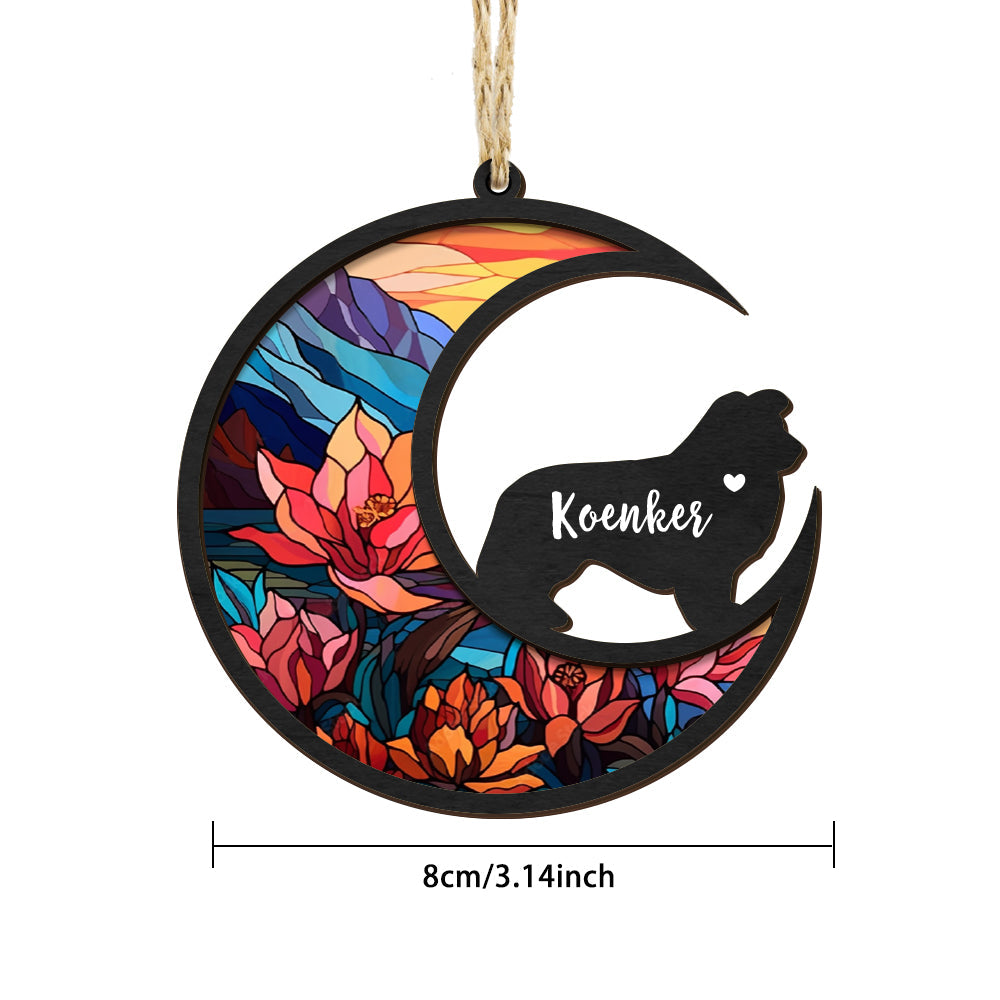 Personalized Pets Dog Memorial Suncatcher Ornament Loss of Sympathy Gift
