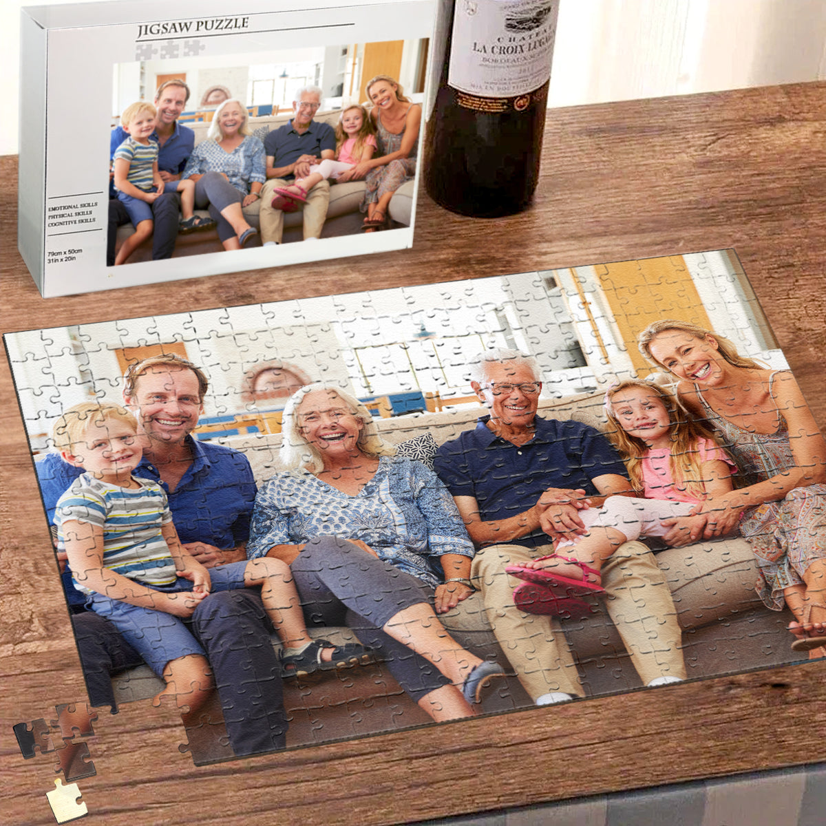 Beautiful Lovely Gifts for Grandparents - Personalized Photo Jigsaw Puzzle