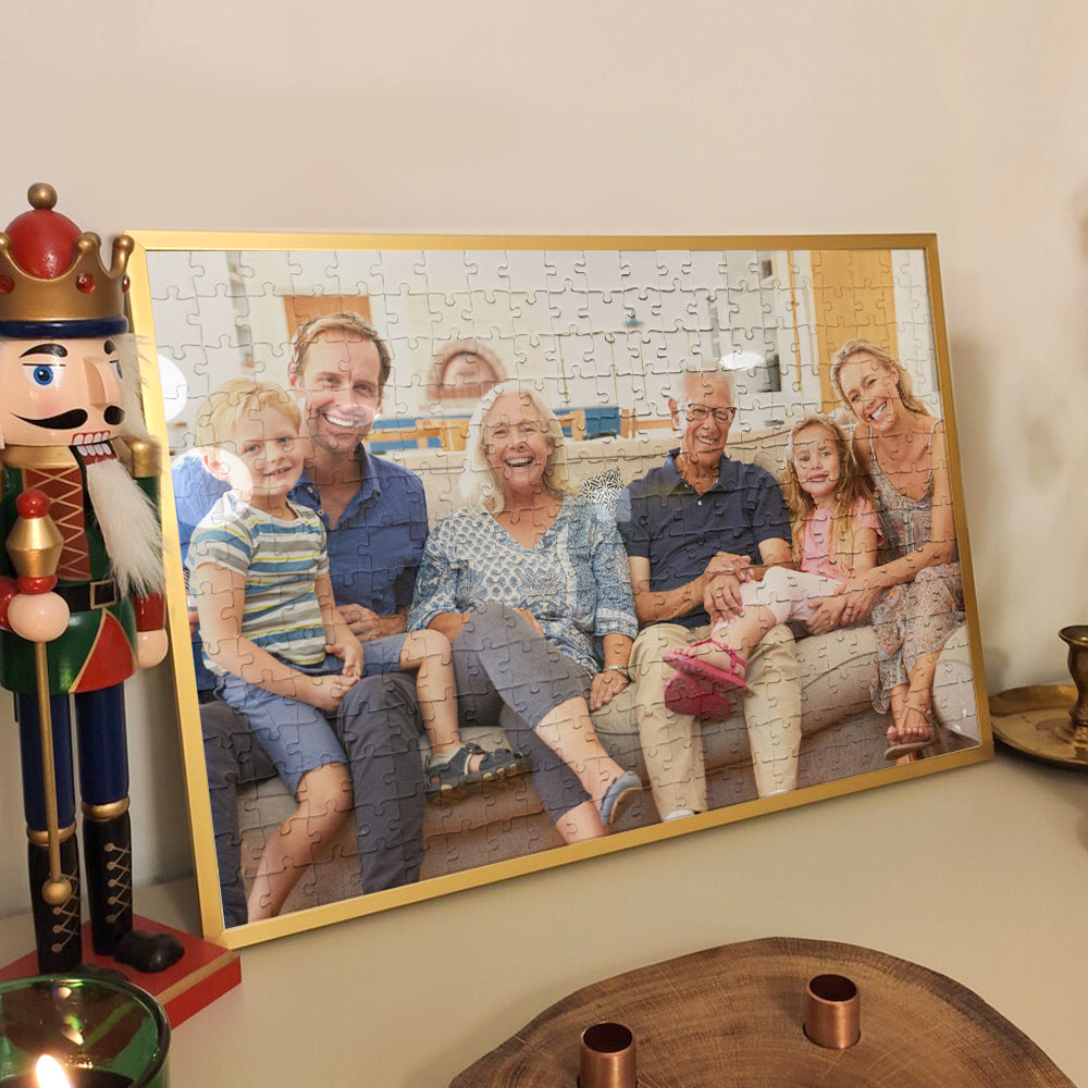 Beautiful Lovely Gifts for Grandparents - Personalized Photo Jigsaw Puzzle