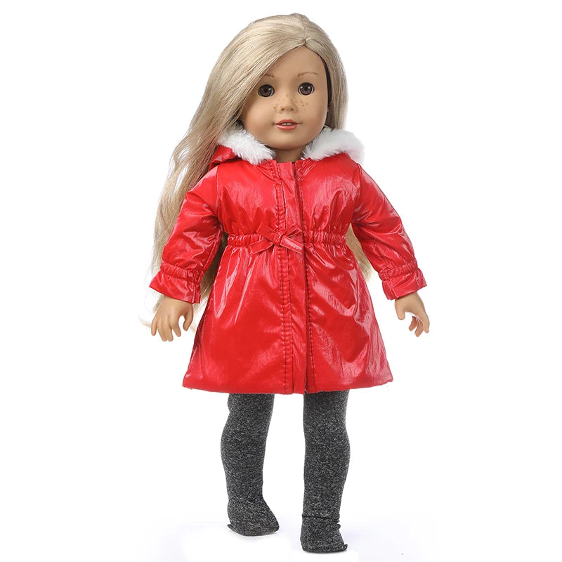 18 Inch 43cm Baby American Og Girl Doll Toys Costume Clothes