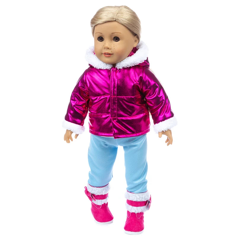 18 Inch 43cm Baby American Og Girl Doll Toys Costume Clothes