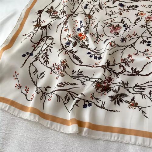 Women Fashion Silk Satin Cats Pets Printed Wrap Scarf Bandana Scarves