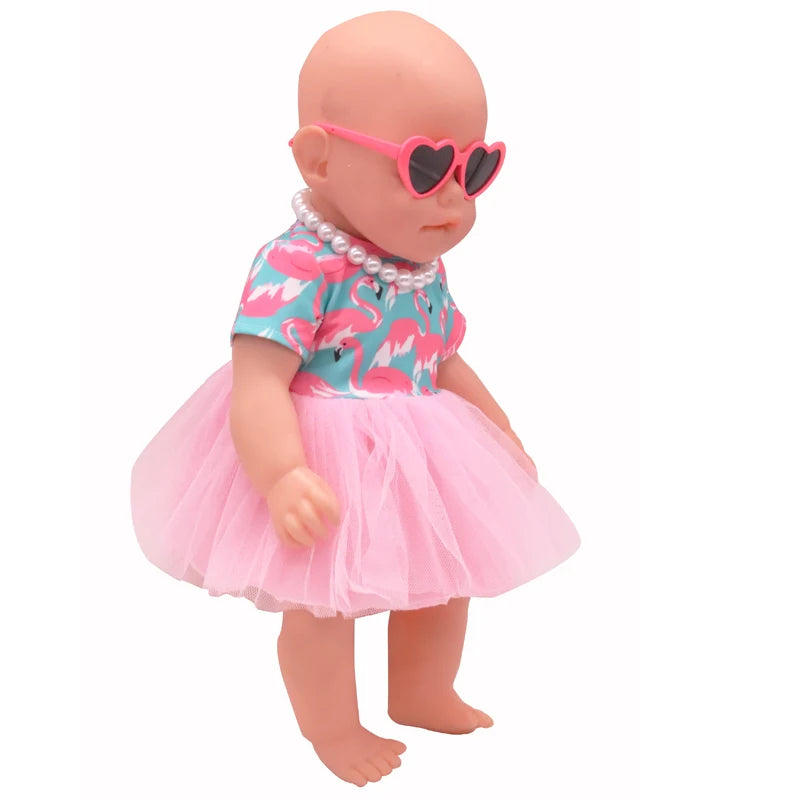 43cm American Baby Doll 18-inch Newborn Clothes Toys Gift