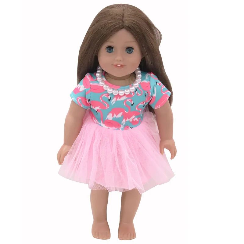 43cm American Baby Doll 18-inch Newborn Clothes Toys Gift
