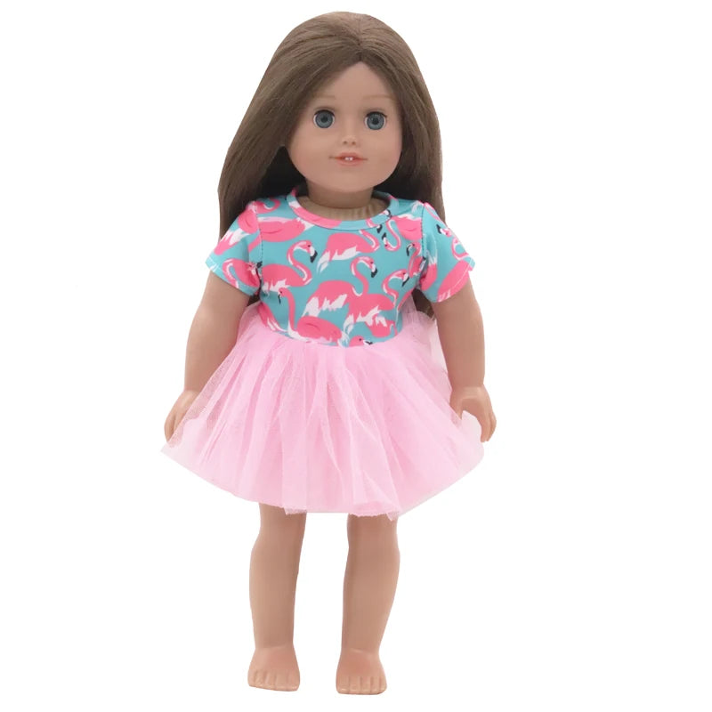 43cm American Baby Doll 18-inch Newborn Clothes Toys Gift