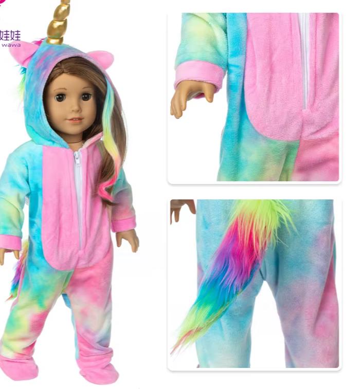 Doll Clothes Costume 18 Inch Girl Baby Children Gifts Toys Outfit
