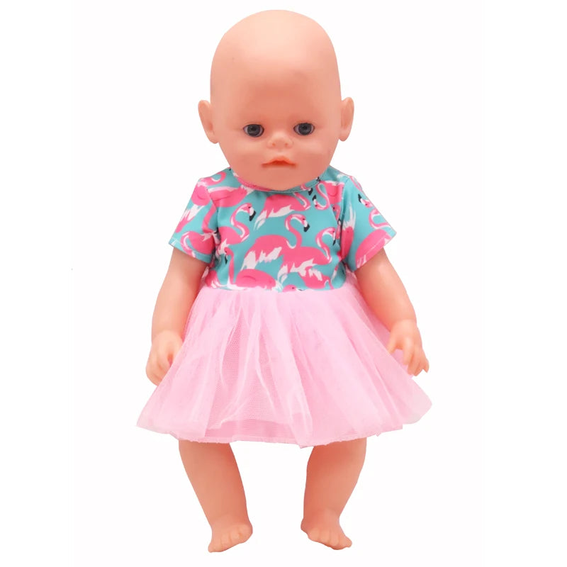 43cm American Baby Doll 18-inch Newborn Clothes Toys Gift