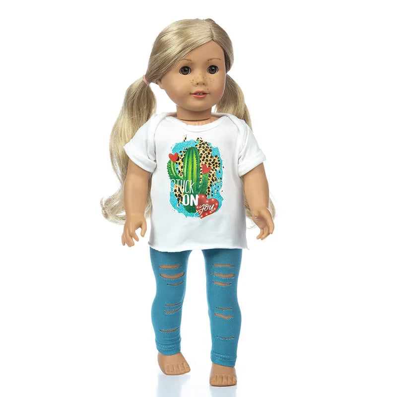 18 Inch 43cm Baby American Og Girl Doll Toys Costume Clothes