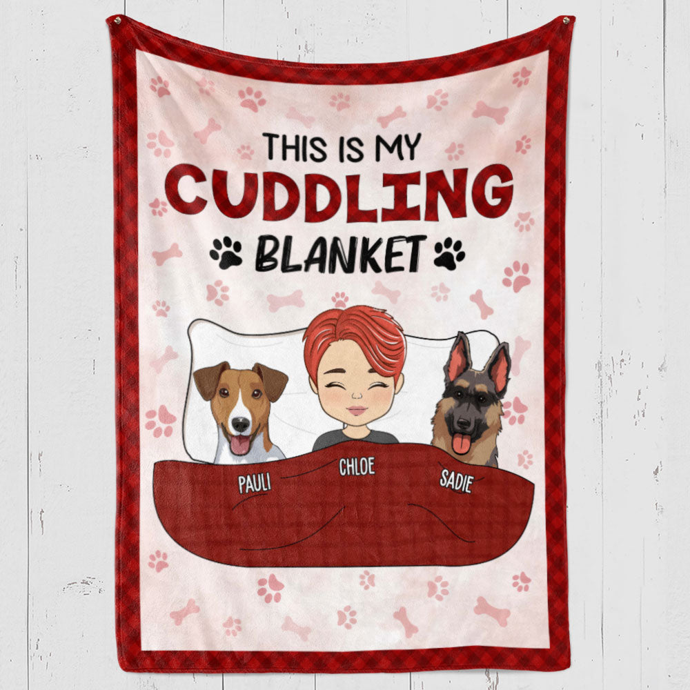 Couple Cuddling Blankets - Personalized Custom Fleece Blanket