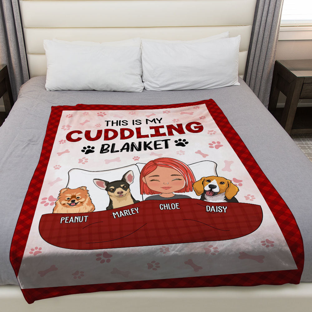 Couple Cuddling Blankets - Personalized Custom Fleece Blanket