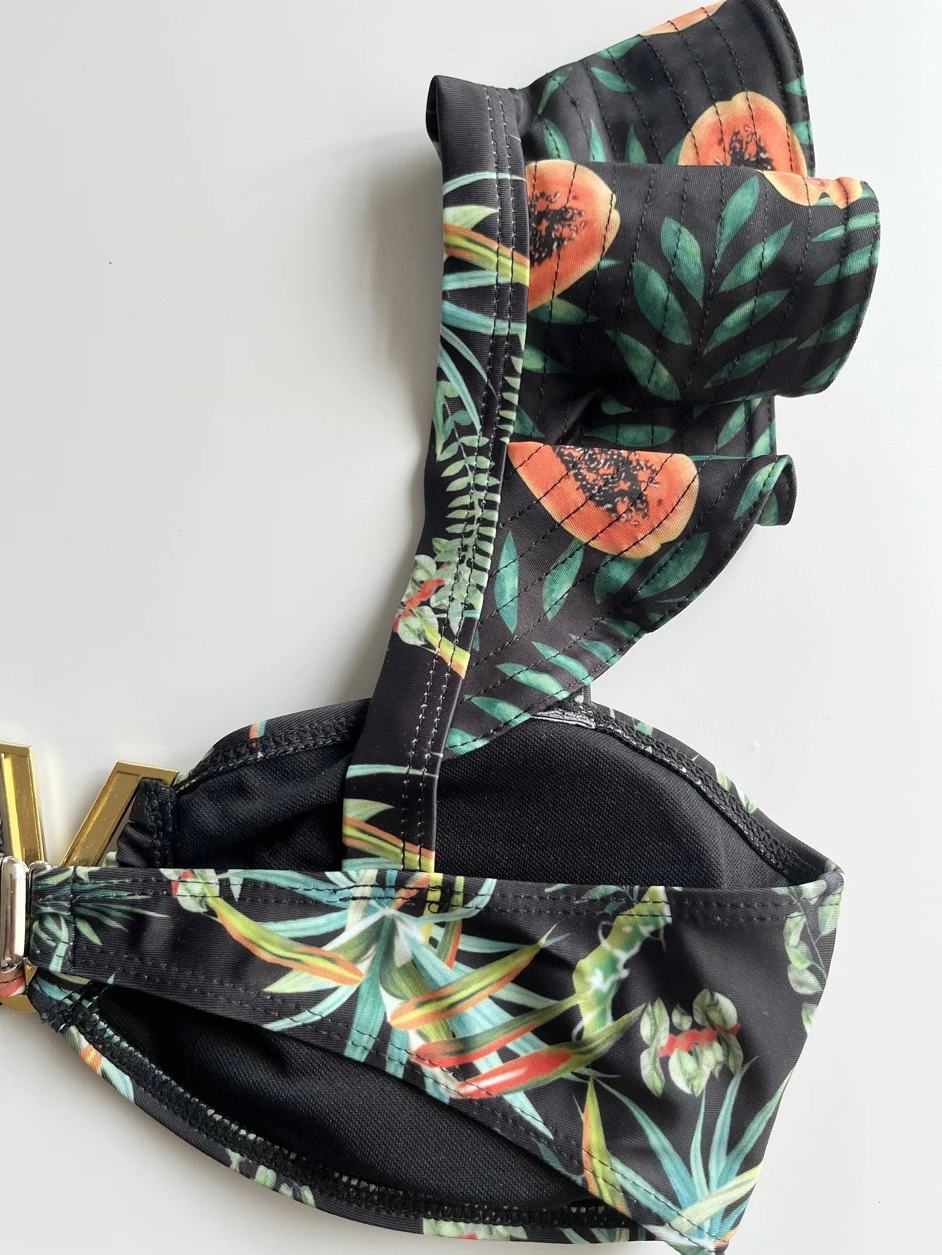 Two-Pieces Sexy Floral Push-Up Strappy Ruffles Bandage Bikini Swimsuit Swimwear Bathing Suit