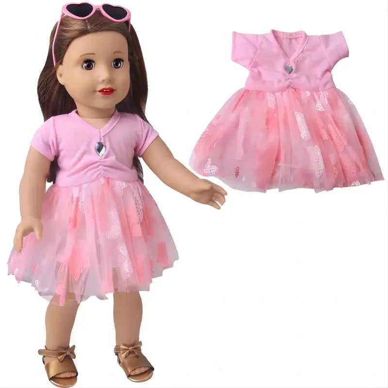 43cm Baby Doll Clothes 18 Inch American OG Girl Outfit Toys Wear d