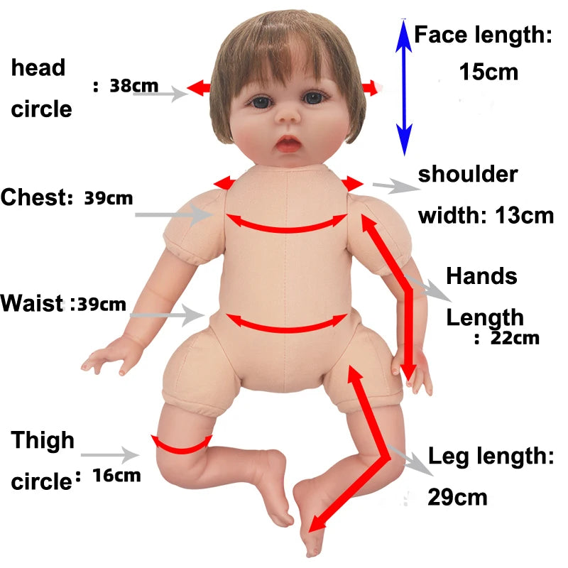 50-55cm Reborn Baby Doll Clothes 22 Inch Dress Skirt Toys Outfit