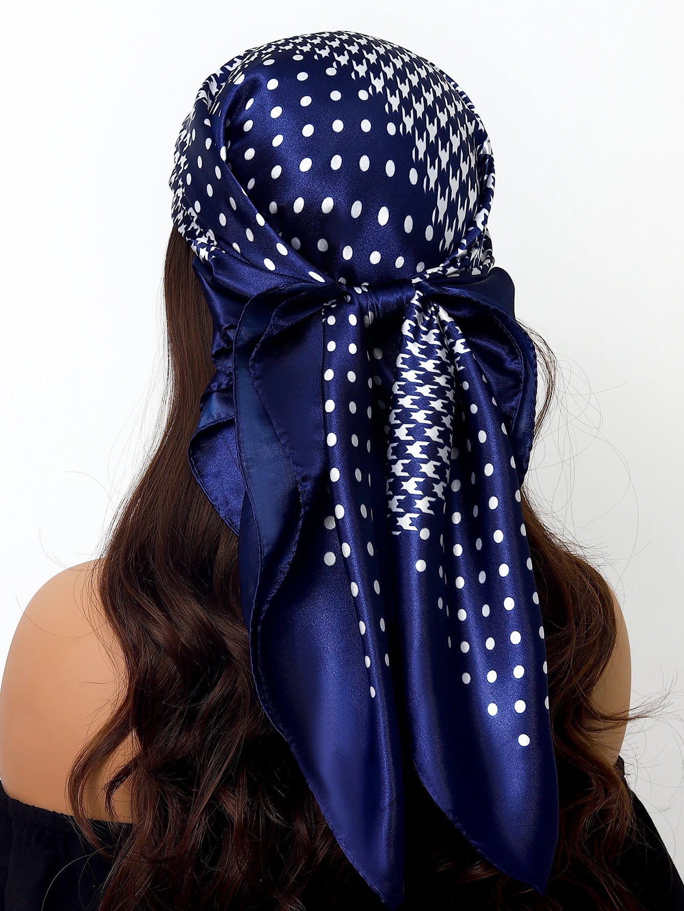 90cm Women Four Seasons Square Silk Satin Bandana Wrap Shawl Scarves Scarfs Sqk2