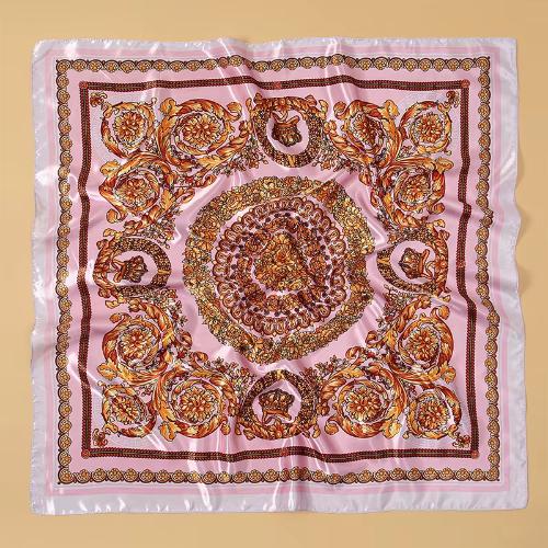 Women Fashion Silk Square Scarf Printed Flower Pashmina Bandana Scarves