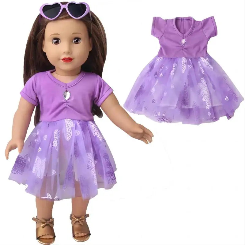 43cm Baby Doll Clothes 18 Inch American OG Girl Outfit Toys Wear d