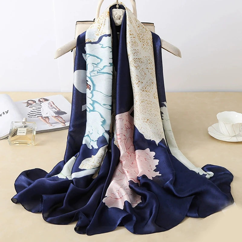 180X90cm Women Four Seasons Bandanna Designs Square Wrap Shawl Scarf Scarves kgL5