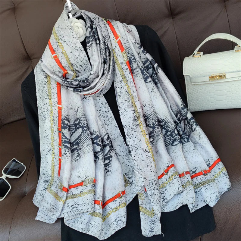 180X90cm Women Four Seasons Bandanna Designs Square Wrap Shawl Scarf Scarves kgL2