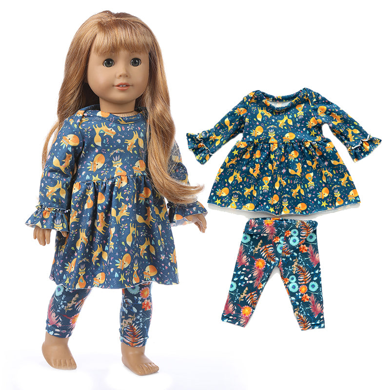 18 Inch 43cm Baby American Og Girl Doll Toys Costume Clothes