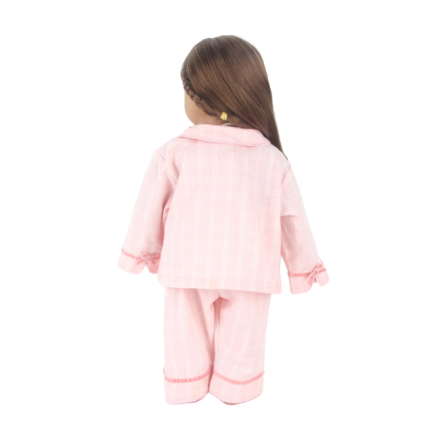 Newborn Baby Pink Bow Knot Doll Clothes Set For 18 Inches American 43cm Toys