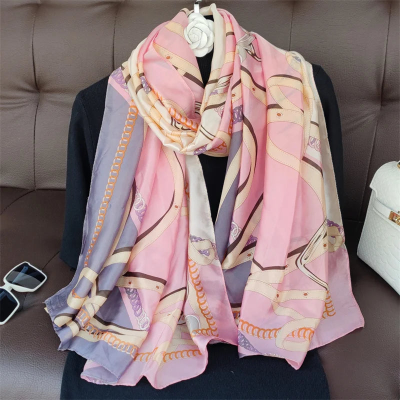 180X90cm Women Four Seasons Bandanna Designs Square Wrap Shawl Scarf Scarves kgL2