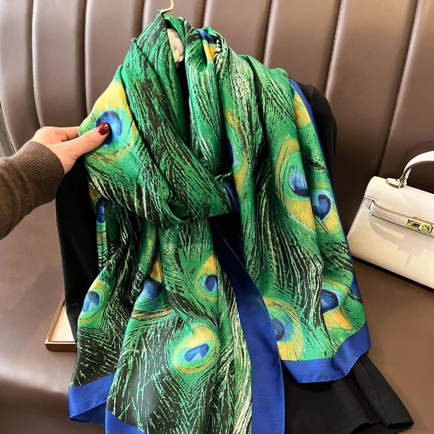 180X90cm Women Four Seasons Bandanna Designs Square Wrap Shawl Scarf Scarves kgL8