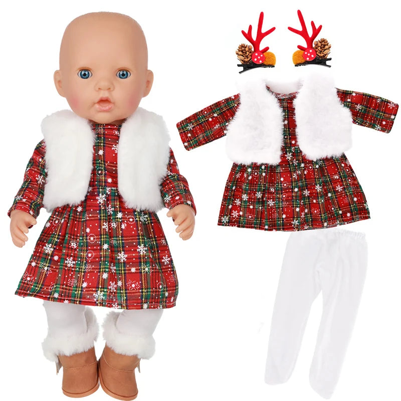 18 Inch Girl Coat Dress Baby Doll Gift Toys Clothes
