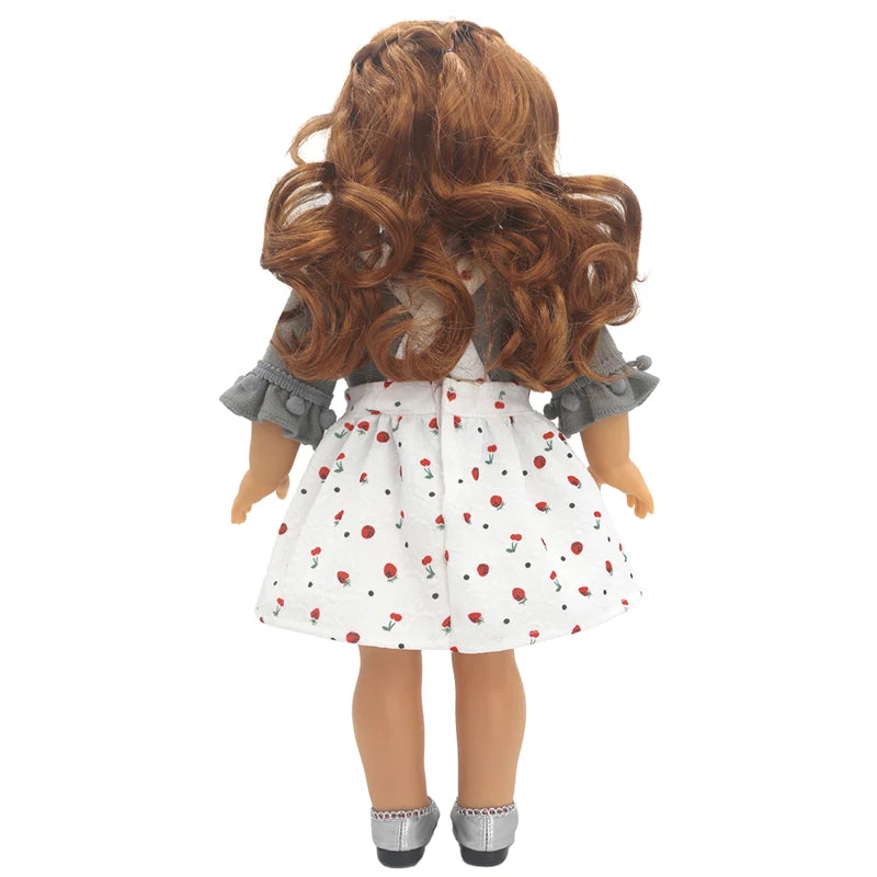 18 Inch 43cm Baby American Og Girl Doll Toys Costume Clothes