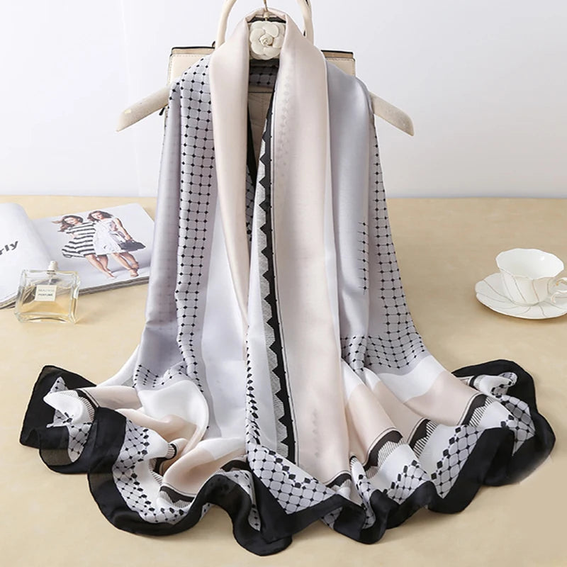180X90cm Women Four Seasons Bandanna Designs Square Wrap Shawl Scarf Scarves kgL5