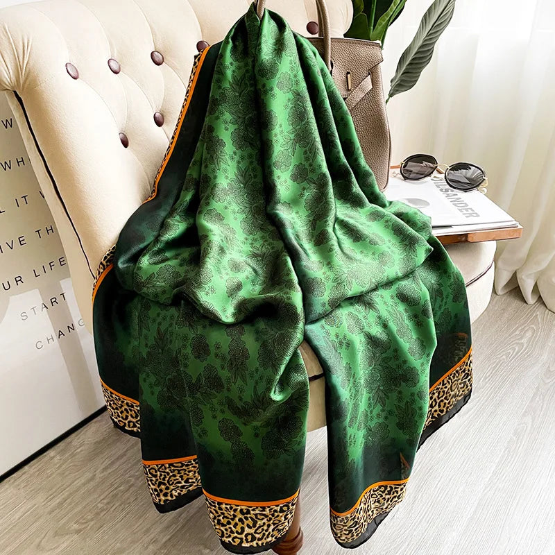 180X90cm Women Four Seasons Bandanna Designs Square Wrap Shawl Scarf Scarves kgL8