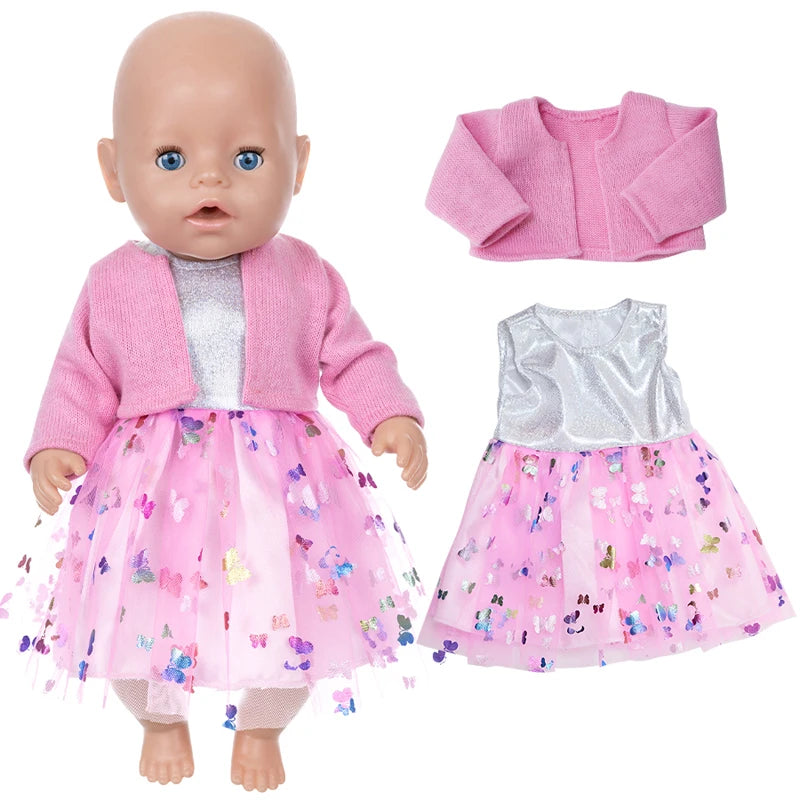 18 Inch Girl Coat Dress Baby Doll Gift Toys Clothes