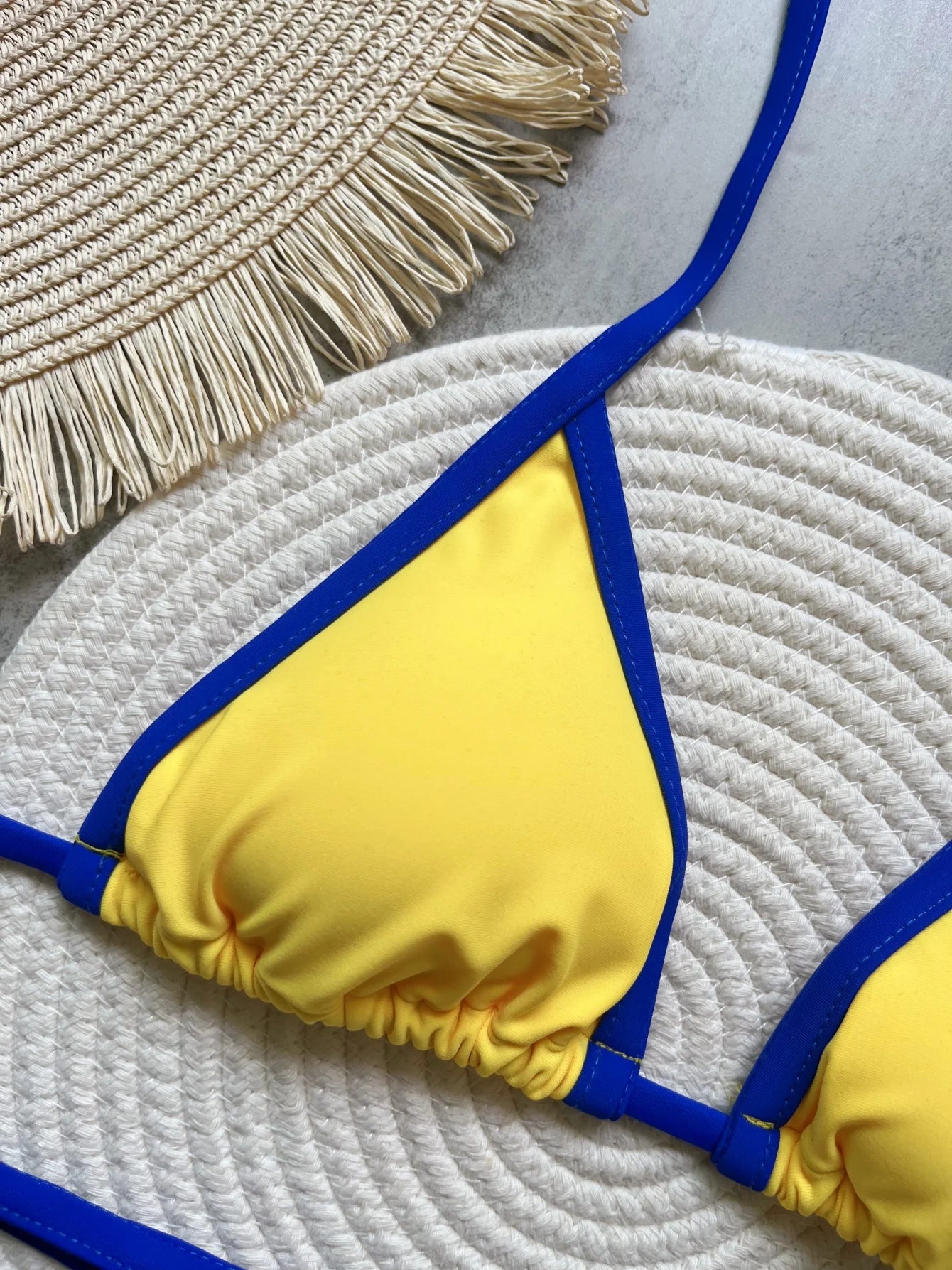 G-string Thong Brazilian Bikini Swimsuit Two-pieces Bikini Brazil Flag Bathing Suit