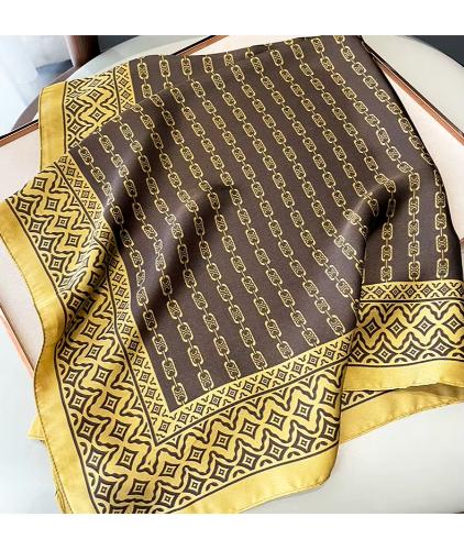 70x70cm Women Four Seasons Small Square Silk Satin Bandana Wrap Shawl Scarves Scarfs Sqk7