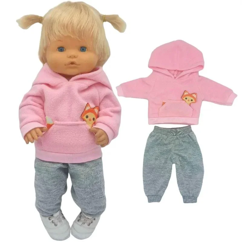 16 Inch Small Doll Clothes T-shirt 38cm Baby Fashion Denim Shorts